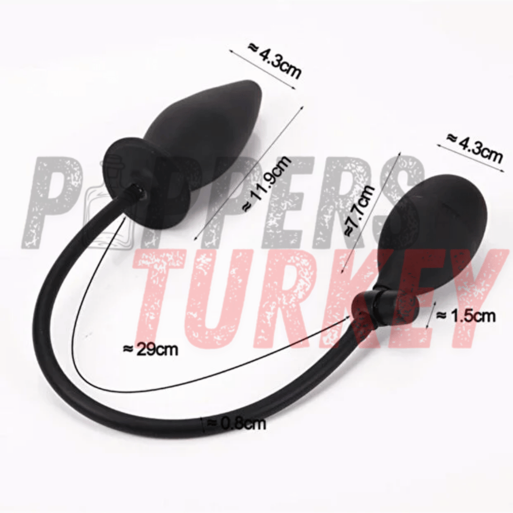 Şişirme Özellikli Yumuşak Silikon Anal Açıcı Genişletici Anal Plug