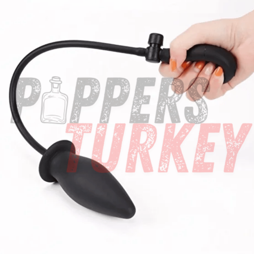 Şişirme Özellikli Yumuşak Silikon Anal Açıcı Genişletici Anal Plug